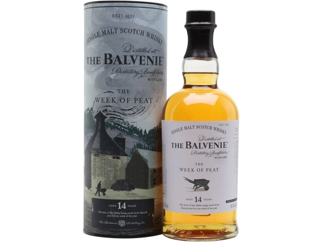 Viskis The Balvenie Week of Peat 14 YO su dėž. 0,7 l Viskis The Balvenie Week of Peat 14 YO su dėž. 0,7 l