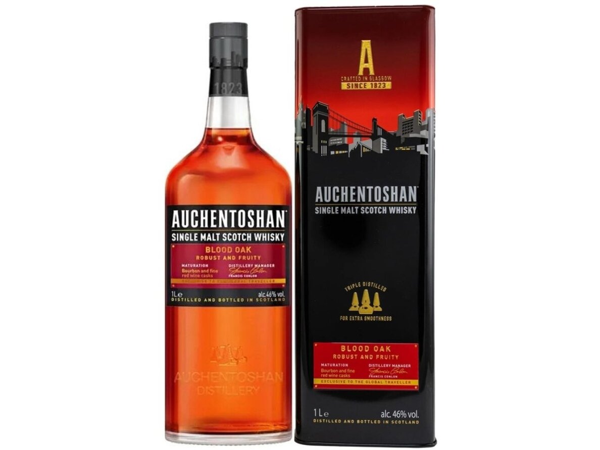 Viskis Auchentoshan Blood Oak su dėž. 1 l Viskis Auchentoshan Blood Oak su dėž. 1 l