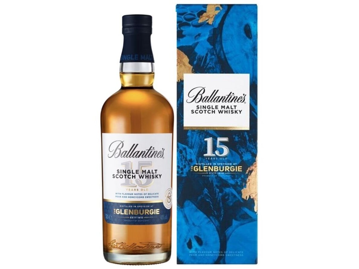 Viskis Ballantines 15 YO Glenburgie su dėž. 0,7 l Viskis Ballantines 15 YO Glenburgie su dėž. 0,7 l
