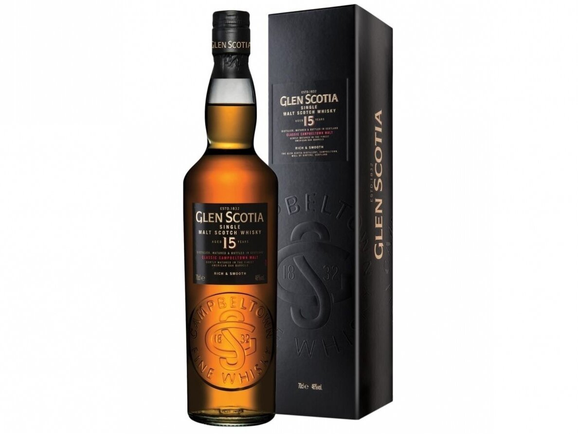 Viskis Glen Scotia 15 YO Single Malt su dėž. 0,7 l Viskis Glen Scotia 15 YO Single Malt su dėž. 0,7 l