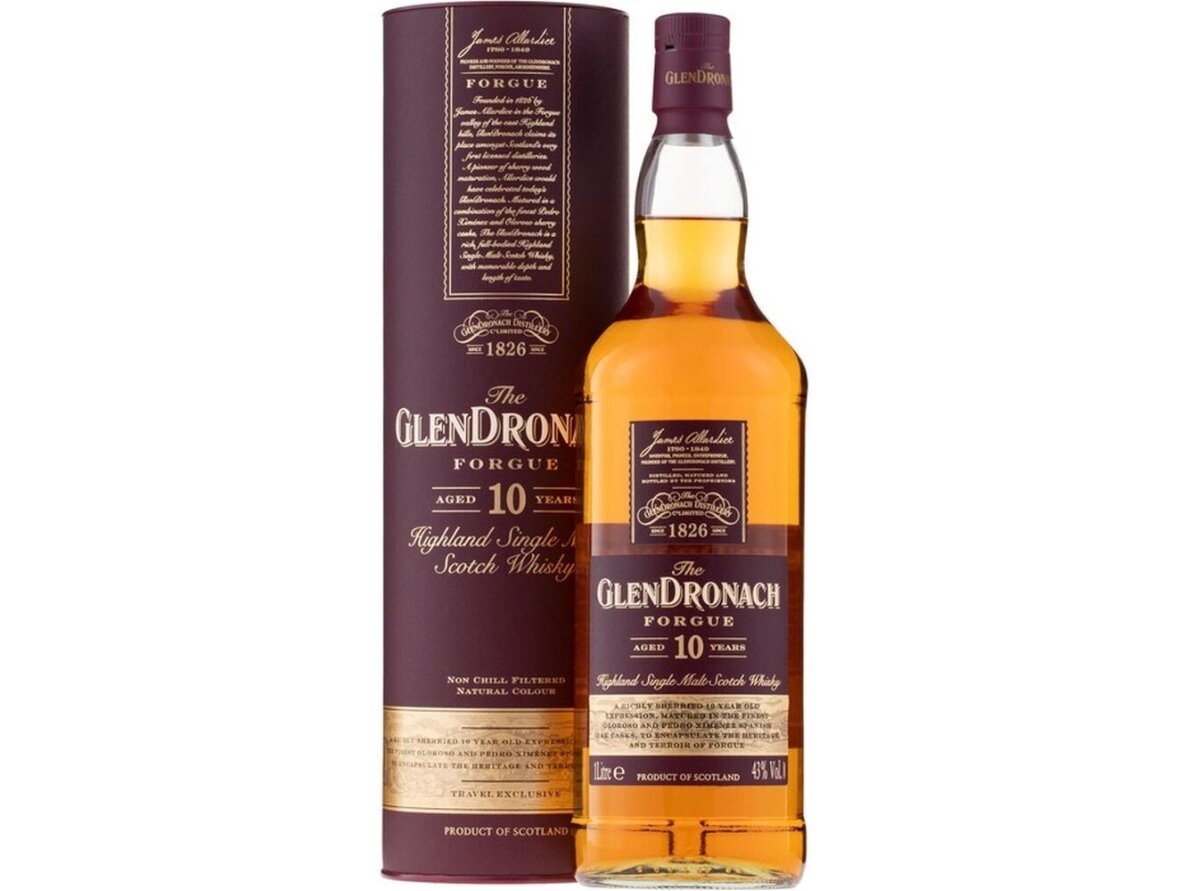 Viskis GlenDronach Forgue 10 YO su dėž. 1 l Viskis GlenDronach Forgue 10 YO su dėž. 1 l