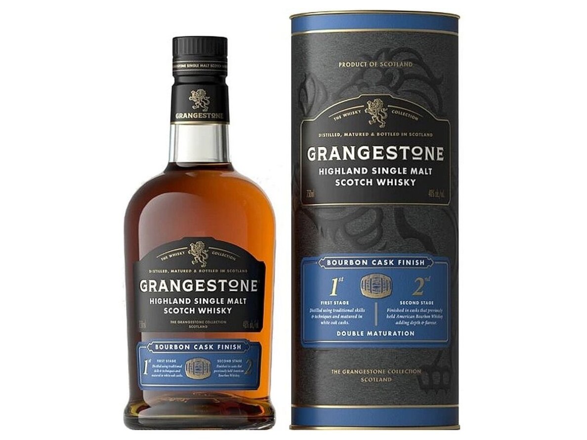 Viskis Grangestone Highland Single Malt Burbon Cask Finish su dėž. 0,7 l Viskis Grangestone Highland Single Malt Burbon Cask Finish su dėž. 0,7 l