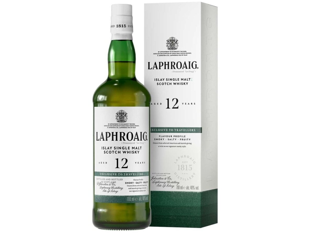 Viskis Laphroaig 12 YO su dėž. 0,7 l Viskis Laphroaig 12 YO su dėž. 0,7 l