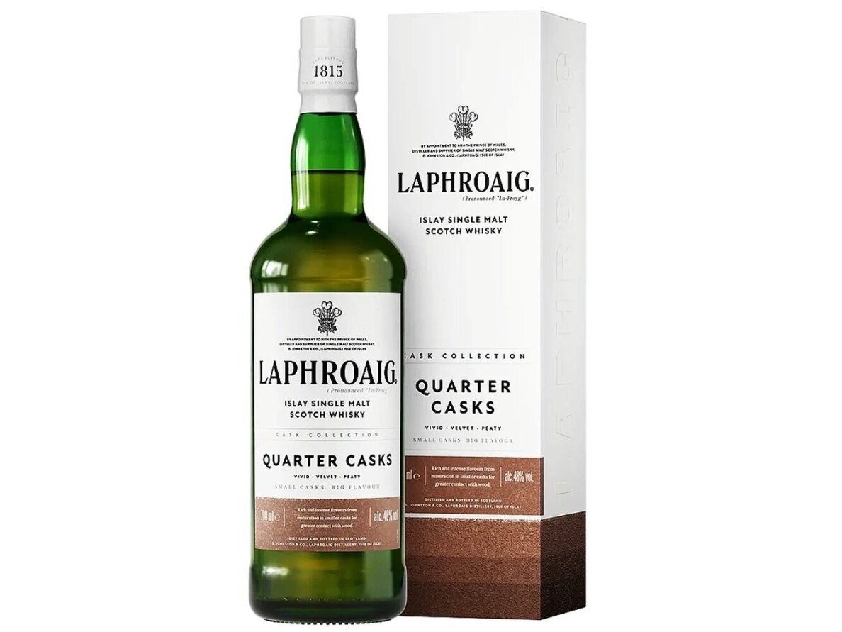 Viskis Laphroaig Quartercask su dėž. 0,7 l Viskis Laphroaig Quartercask su dėž. 0,7 l