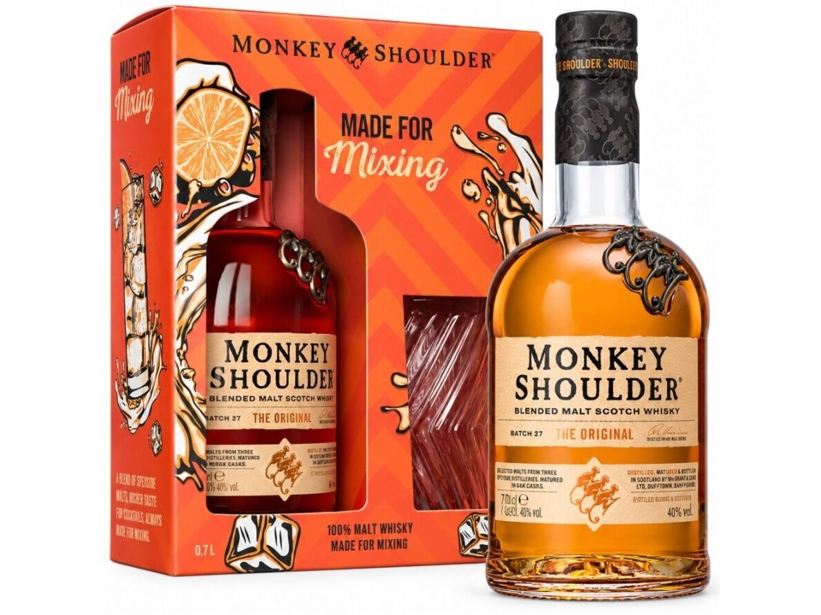 Viskis Monkey Shoulder su taure 0,7 l
