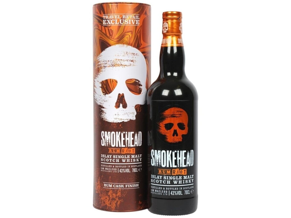 Viskis Smokehead Rum Riot su dėž. 0,7 l Viskis Smokehead Rum Riot su dėž. 0,7 l