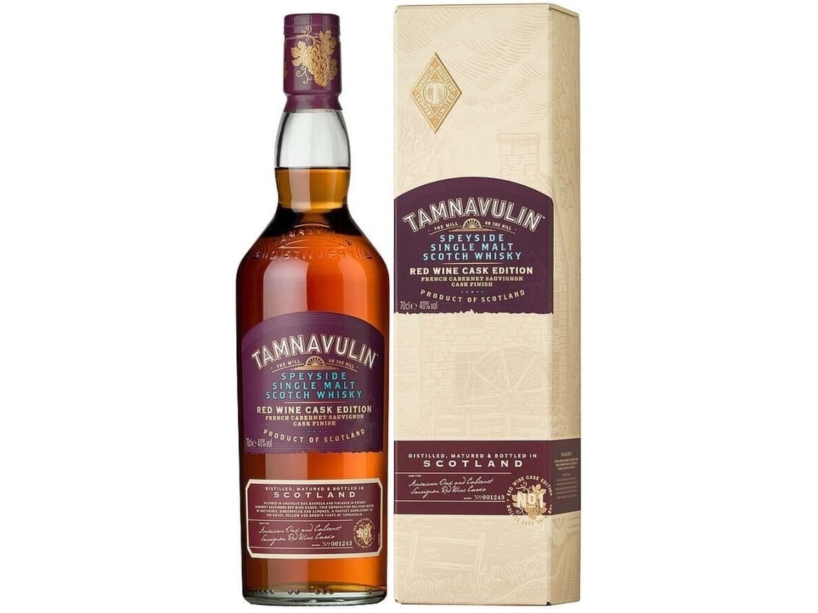 Viskis Tamnavulin Red Wine Finish Single Malt su dėž. 0,7 l
