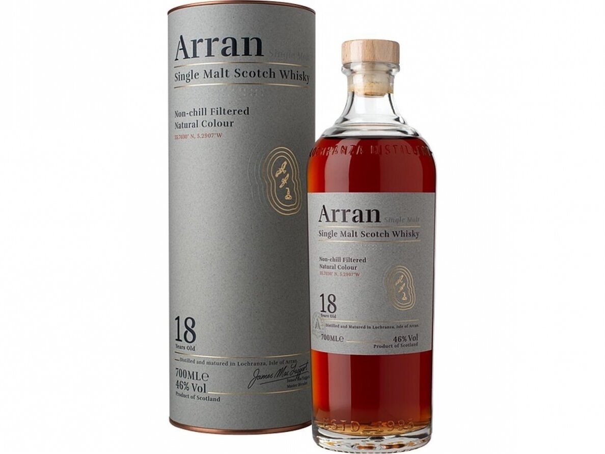 Viskis The Arran 18 YO Single Malt su dėž. 0,7 l Viskis The Arran 18 YO Single Malt su dėž. 0,7 l