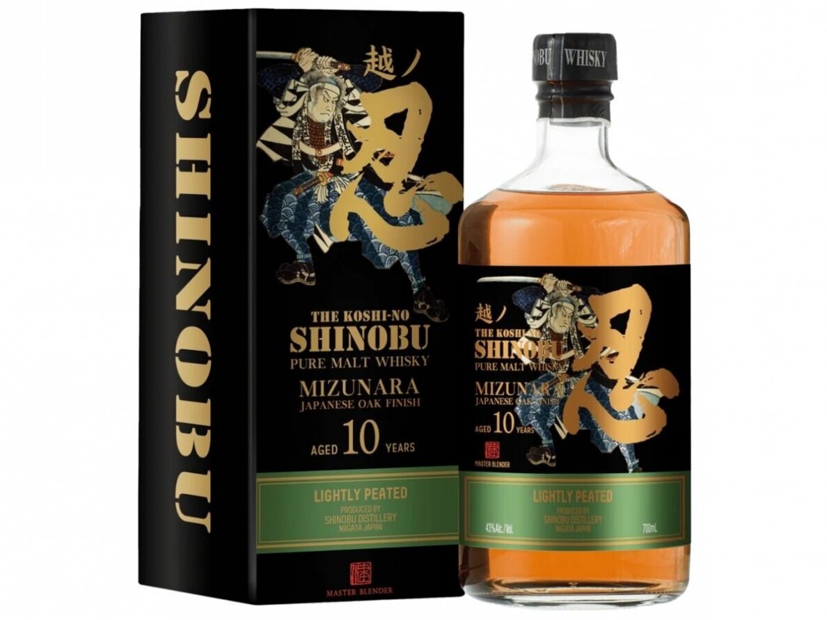 Viskis The Koshi No Shinobu 10 YO Pure Malt Lightly Peated su dėž. 0,7 l Viskis The Koshi No Shinobu 10 YO Pure Malt Lightly Peated su dėž. 0,7 l