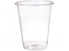 Vienkartinės stiklinės skaidrios (200 ml) 100 vnt