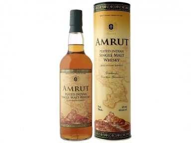 Viskis Amrut Peated su dėž. 0,7 l