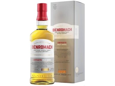 Viskis Benromach Peat Smoke Bourbon Cask su dėž. 0,7 l