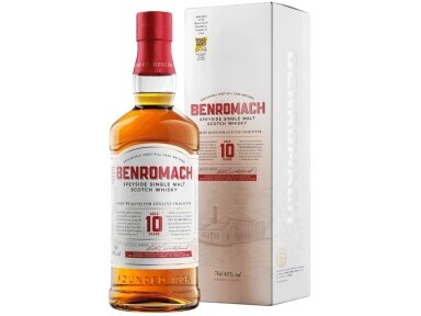 Viskis Benromach Single Malt 10 YO su dėž. 0,7 l