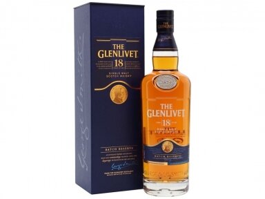 Viskis Glenlivet 18 YO su dėž. 0,7 l