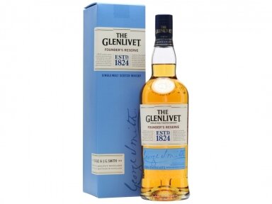 Viskis Glenlivet Single Founder's Reserve su dėž. 0,7 l