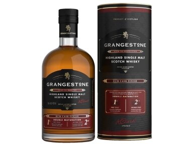 Viskis Grangestone Highland Single Malt Rum Cask Finish su dėž. 0,7 l