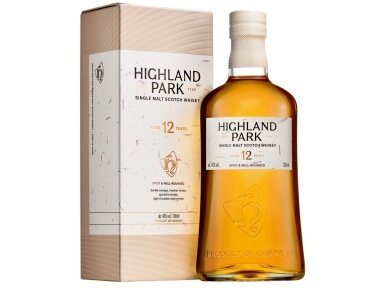 Viskis Highland Park 12 YO Single Malt su dėž. 0,7 l