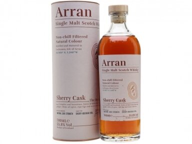 Viskis The Arran Sherry Cask Strength su dėž. 0,7 l