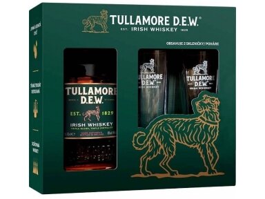 Viskis Tullamore D.E.W. su taurėm 0,7 l