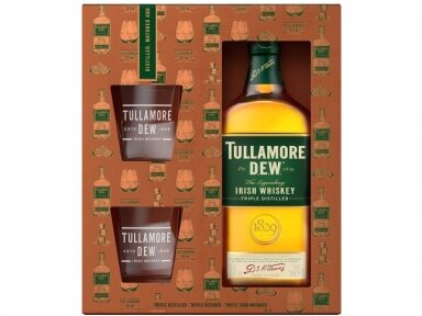 Viskis Tullamore D.E.W. su taurėm 0,7 l