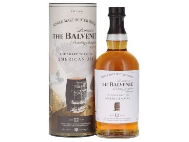 Viskis Balvenie American 12 YO su dėž. 0,7 l Viskis Balvenie American 12 YO su dėž. 0,7 l