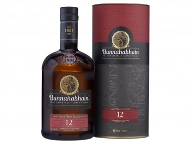 Viskis Bunnahabhain 12 YO su dėž. 0,7 l Viskis Bunnahabhain 12 YO su dėž. 0,7 l