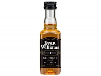 Viskis Burbonas Evan Williams Black PET 0,05 l mini