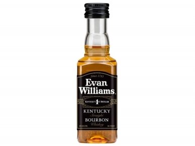 Viskis Burbonas Evan Williams Black PET 0,05 l mini Viskis Burbonas Evan Williams Black PET 0,05 l mini