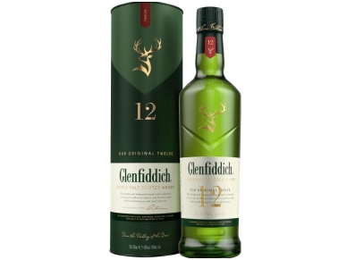 Viskis Glenfiddich 12 YO su dėž. 0,7 l Viskis Glenfiddich 12 YO su dėž. 0,7 l
