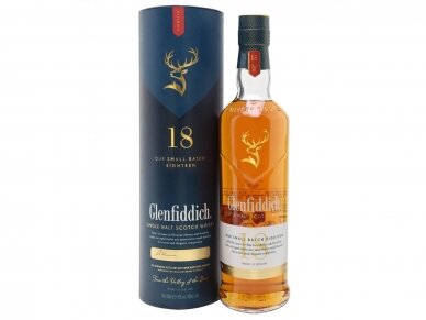 Viskis Glenfiddich Ancient 18 YO su dėž. 0,7 l Viskis Glenfiddich Ancient 18 YO su dėž. 0,7 l