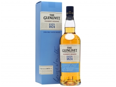 Viskis Glenlivet Single Founder's Reserve su dėž. 0,7 l Viskis Glenlivet Single Founder's Reserve su dėž. 0,7 l