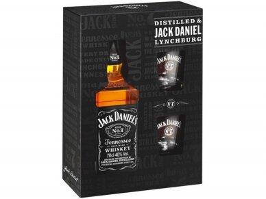 Viskis Jack Daniel's su taurėm 0,7 l 1