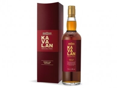 Viskis Kavalan Sherry Oak su dėž. 0,7 l Viskis Kavalan Sherry Oak su dėž. 0,7 l