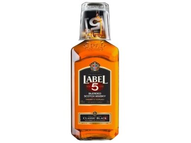Viskis Label 5 Classic Black Blended su taure 0,7 l Viskis Label 5 Classic Black Blended su taure 0,7 l