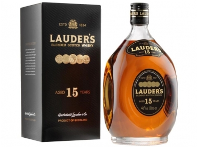 Viskis Lauder‘s 15 YO su dėž. 0,7 l Viskis Lauder‘s 15 YO su dėž. 0,7 l