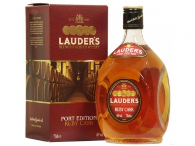 Viskis Lauder‘s Port Ruby Cask su dėž. 0,7 l Viskis Lauder‘s Port Ruby Cask su dėž. 0,7 l