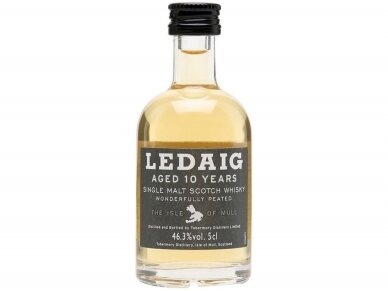 Viskis Ledaig Single Malt 10 YO 0,05 l mini Viskis Ledaig Single Malt 10 YO 0,05 l mini