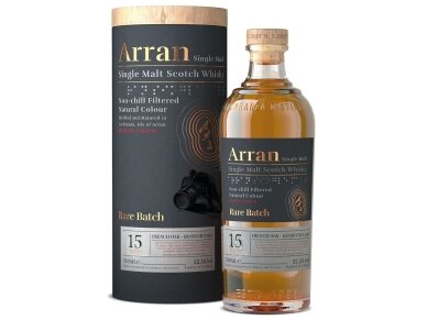 Viskis The Arran Single Malt Rare Batch su dėž. 0,7 l Viskis The Arran Single Malt Rare Batch su dėž. 0,7 l
