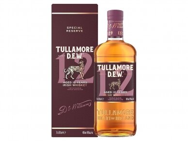 Viskis Tullamore D.E.W. 12 YO su dėž. 0,7 l Viskis Tullamore D.E.W. 12 YO su dėž. 0,7 l