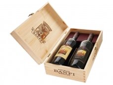 Vynai Brunello Di Montalcino ir Rosso Di Montalcino medinė dėž. 0,75 l
