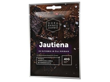 Vytinta jautiena su slyvomis ir čili pipirais 40 g